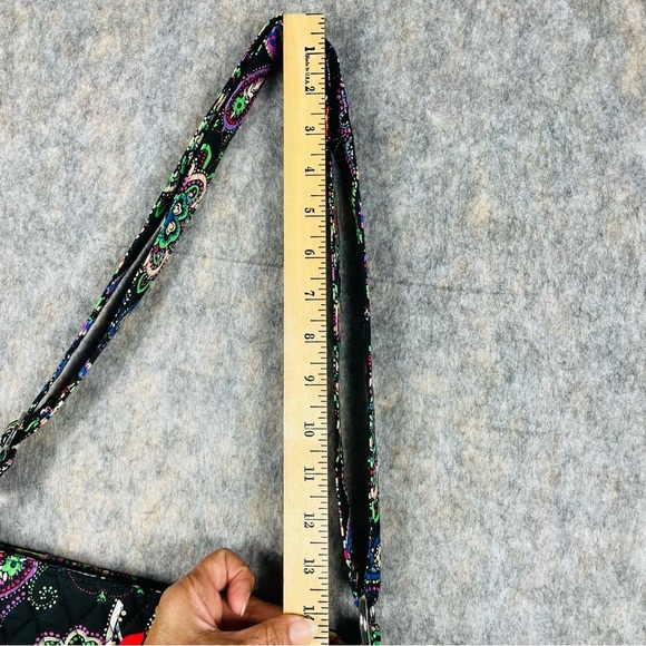 Vera Bradley Crossbody Bag Hipster Kiev Paisley Floral Adjustable Strap Pockets - Picture 14 of 16